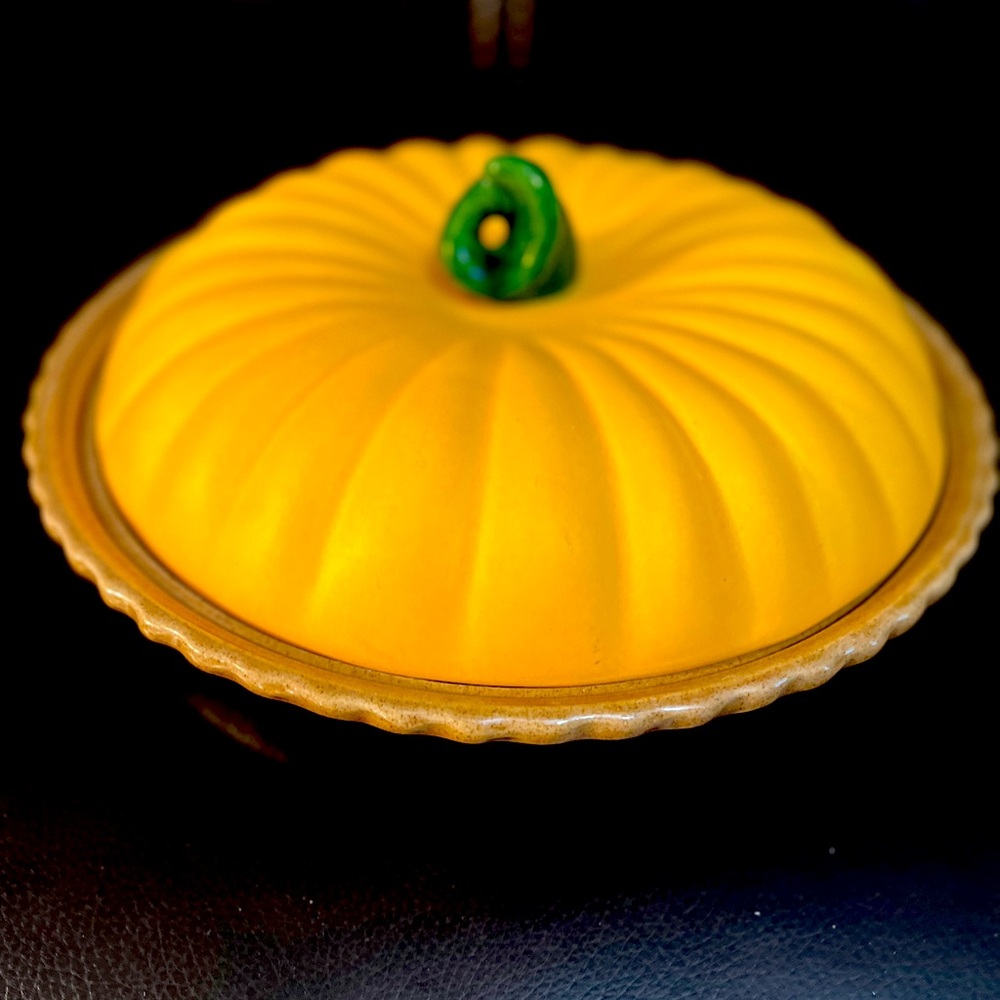 Vintage Ceramic Pumpkin Pie Server